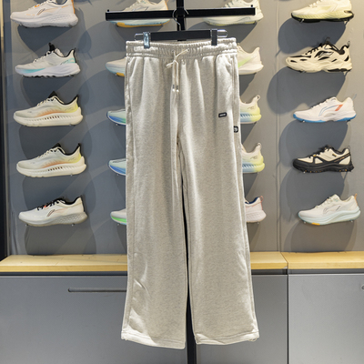 李宁直筒男子保暖宽松卫裤