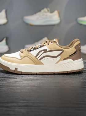 李宁COMMON 80s板鞋男子2025冬季新款舒适软弹经典休闲鞋AGCV269