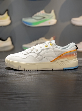 李宁COMMON 80S男子板鞋2025秋季反光舒适软弹经典休闲鞋AGCV207