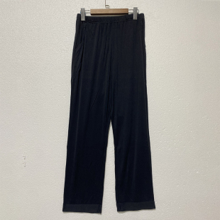 休闲百搭高个子垂感长裤 桑蚕丝针织真丝薄款 新款 春季 女 阔腿裤