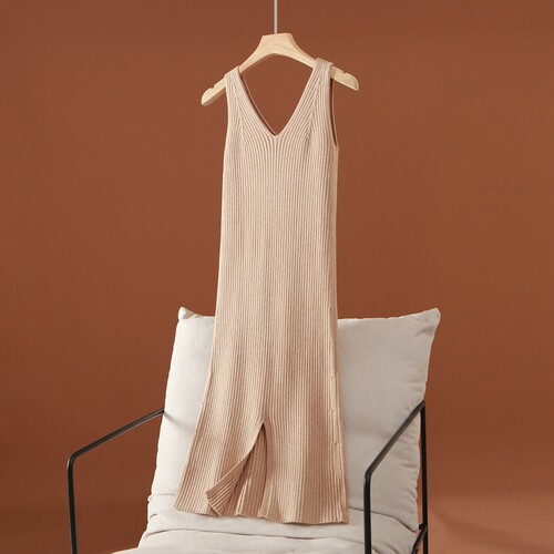 秋季针织吊带连衣裙内搭包臀裙