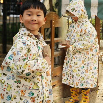 儿童雨衣轻薄儿童加大书位设计