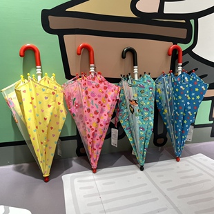 海淘同款！日本原单儿童雨伞男孩女孩防夹手重量轻小学生晴雨伞