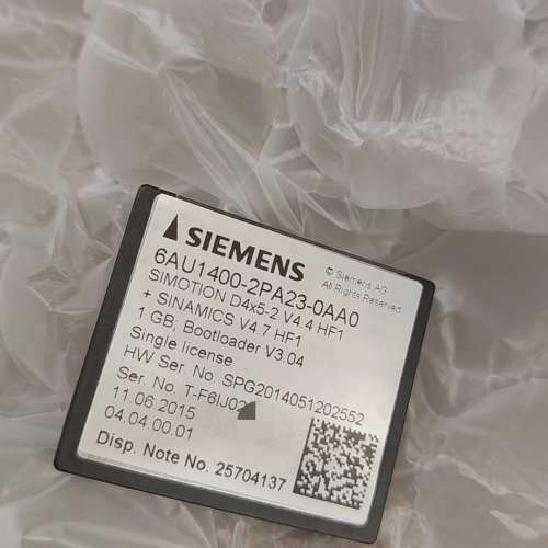 SIMOTION D4x5-2 CF卡，型号6AU14[议]