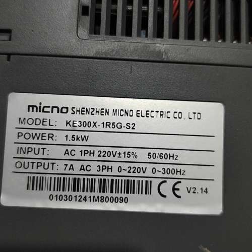 迈凯诺变频器 KE300X-1R5G-S2，1.5kW，三相【议】
