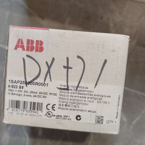 ABB模拟量输入模块，型号AI523 B9，16AI通道，+[议]
