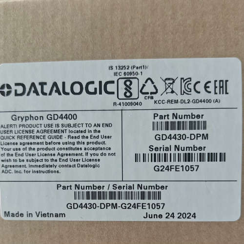 得利捷GD4400扫描枪，型号GD4430-DPM，序列号G[议]