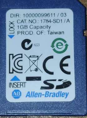 AB1784-SD1/A存储卡，1GB容量，台湾产，型号【议】