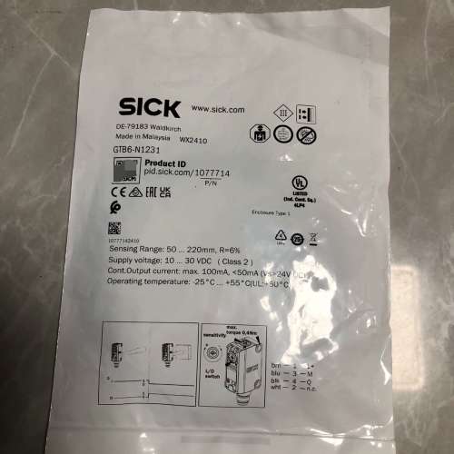 西克SICK光电传感器，型号：GTB6-N123【议】