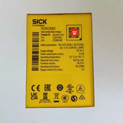 西克安全控制器 型号:FX3-CPU130002，自知名品【议】