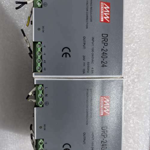 明纬DRP-240-24开关电源，24V 10A，输入100[议]