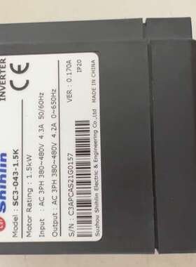 台湾shihlin士林变频器SC3-021-0.4K，正【议】