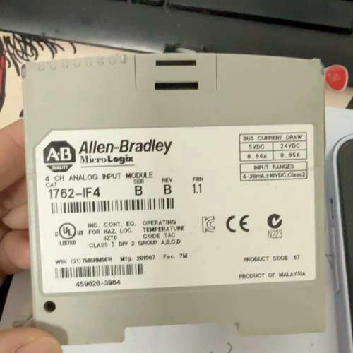 AB罗克韦尔1762-IF4模拟量输入模块，型号1762-I[议]