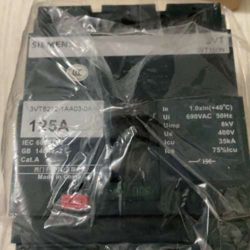 3VT8212-1AA03-0AA0塑壳断路器，125[议]