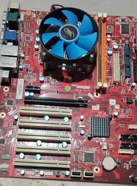 研华AIMB-701G2-00A1E主板，红色PCB板，带蓝【议】