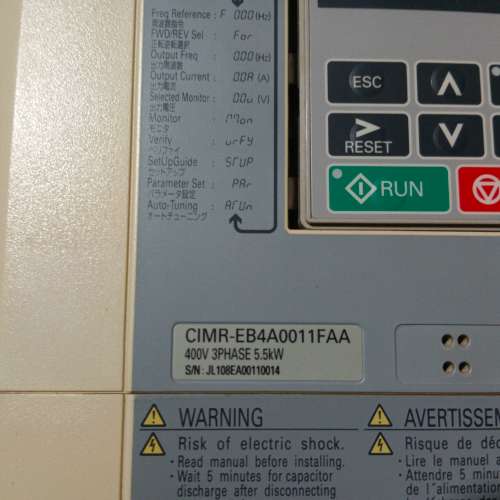 安川e1000变频器cimr-eb4a0011faa  5.【议】