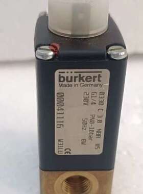德国Burkert电磁阀，型号0330 C 3.0，采用黑色【议】