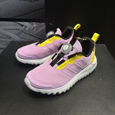 Adidas/阿迪达斯大童少年运动旋转按钮休闲舒适轻便跑步鞋ID7844