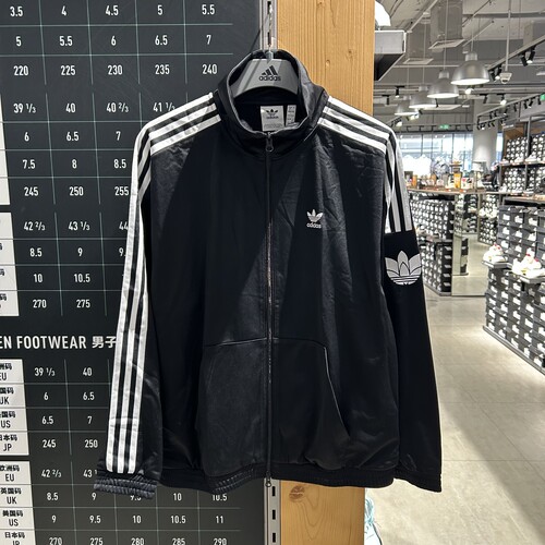 Adidas/三叶草男女款RT TT U2三条纹运动立领夹克外套JL8396