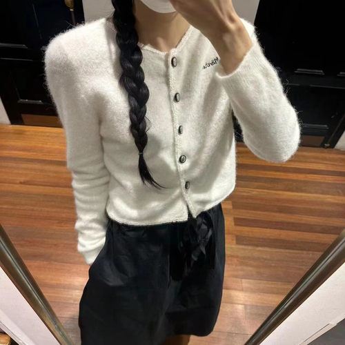 marche羊毛开衫刺绣外套