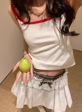 花一【上海高版本】海鸥背心简约百搭休闲宽松针织小吊带上衣Mrch