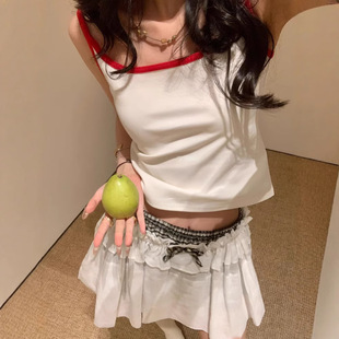 花一【上海高版本】海鸥背心简约百搭休闲宽松针织小吊带上衣Mrch