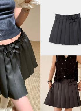 花一【上海高版本】25ss新松紧腰短款花都百褶短裙半身裙女marche