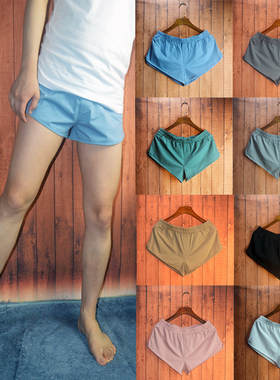 2023男士纯棉弹力跑步短裤马拉松三分裤田径超短裤健身热裤运动裤