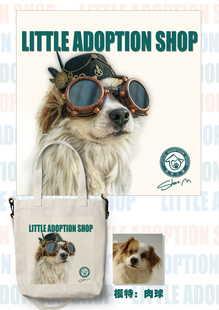 领养小铺原创“蒸汽朋克肉球“帆布包