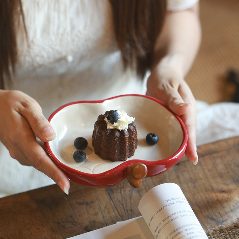 肆月日式陶瓷盘子可爱漂亮餐盘菜盘釉下彩碟子ins小吃甜品盘高温,餐饮具,盘,淘宝优惠券,粉丝福利购,淘宝优惠卷