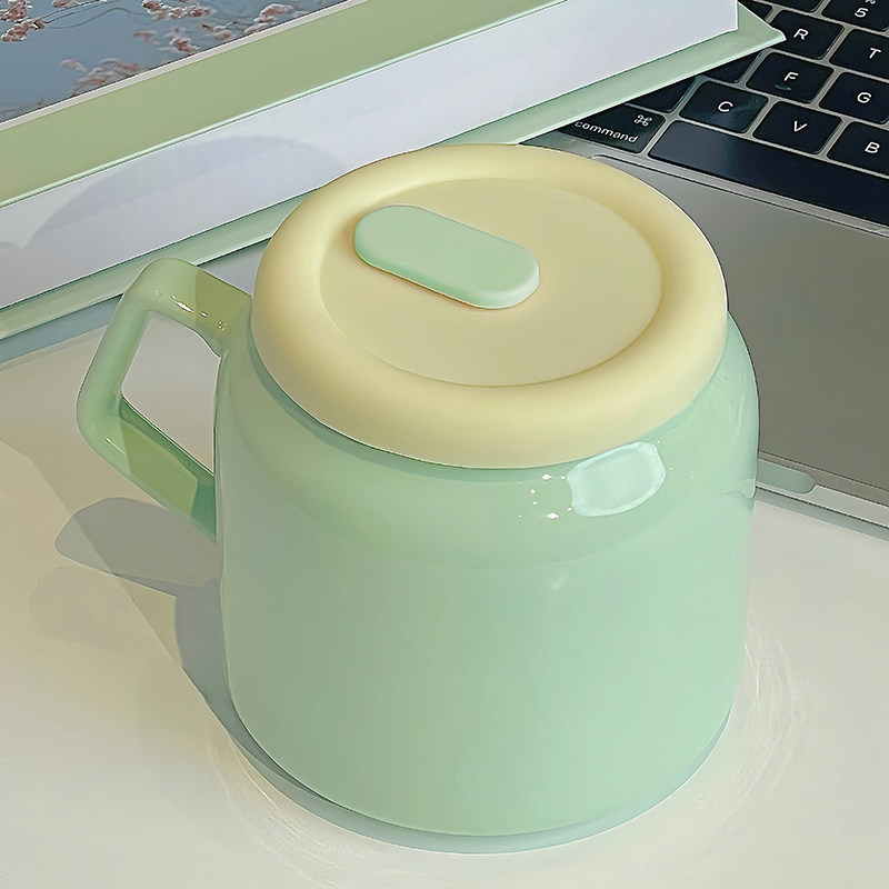 胖胖杯马克杯水杯学生宿舍吸管杯啵啵杯陶瓷大容量喝水女生牛奶杯,餐饮具,马克杯,淘宝优惠券,粉丝福利购,淘宝优惠卷