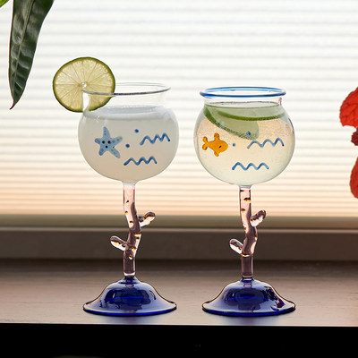 肆月创意甜酒杯女生微醺异形酒杯