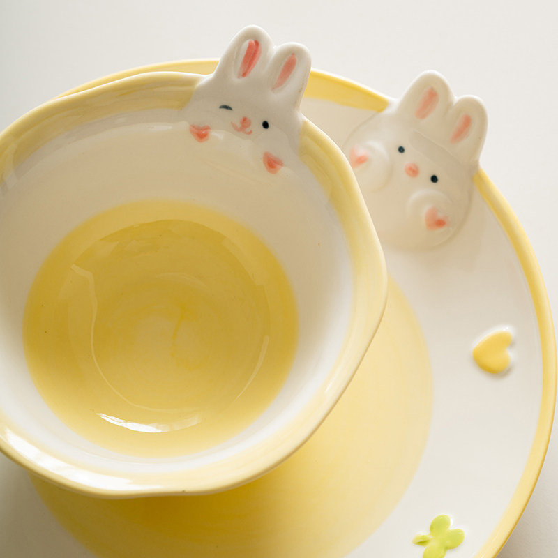 肆月饭碗家用小碗可爱陶瓷特别好看的碗精致米饭碗创意卡通儿童碗,餐饮具,碗,淘宝优惠券,粉丝福利购,淘宝优惠卷