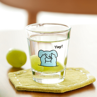 肆月可爱白酒杯子龙舌兰shot杯好看的小玻璃杯酒杯迷你烧酒杯酒盅