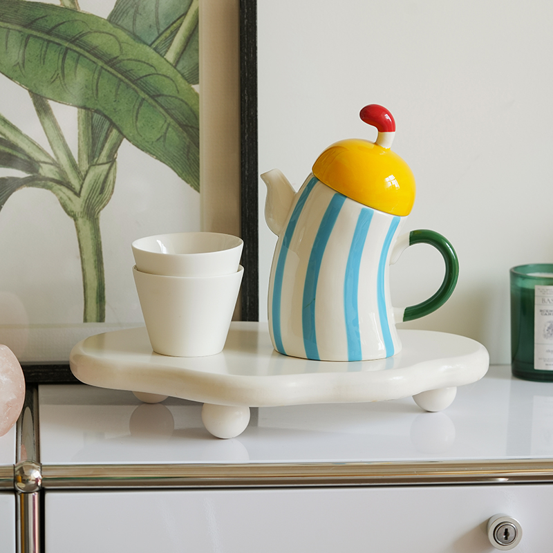 创意叉腰茶壶套装设计感小众精致