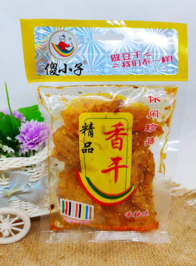 湖南特产傻小子精品麻辣香干豆皮60g零食辣片豆干熟食小吃10包邮