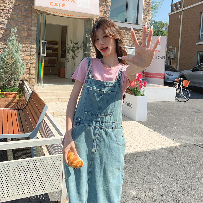 奶fufu牛仔背带裙女夏2024新款设计感连衣裙甜美学院风减龄流行潮，女装连衣裙，浙宝178