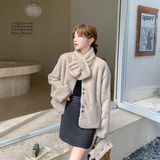 新款围巾领皮毛一体178-287-p175-k258，女装皮草，浙宝178