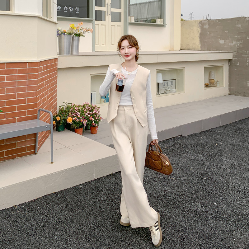 小香风西装马甲时尚套装女2025新款春季轻奢高级感气质穿搭一整套，女装套装/套裙，浙宝178