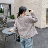 复古灰色羊毛小香风羽绒服冬季女新款高级感气质加厚90白鸭绒外套，女装羽绒服，浙宝178