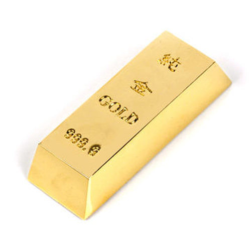 仿真金条金砖银行镀金样品金条金店柜台投资假金条道具摆件摆设品