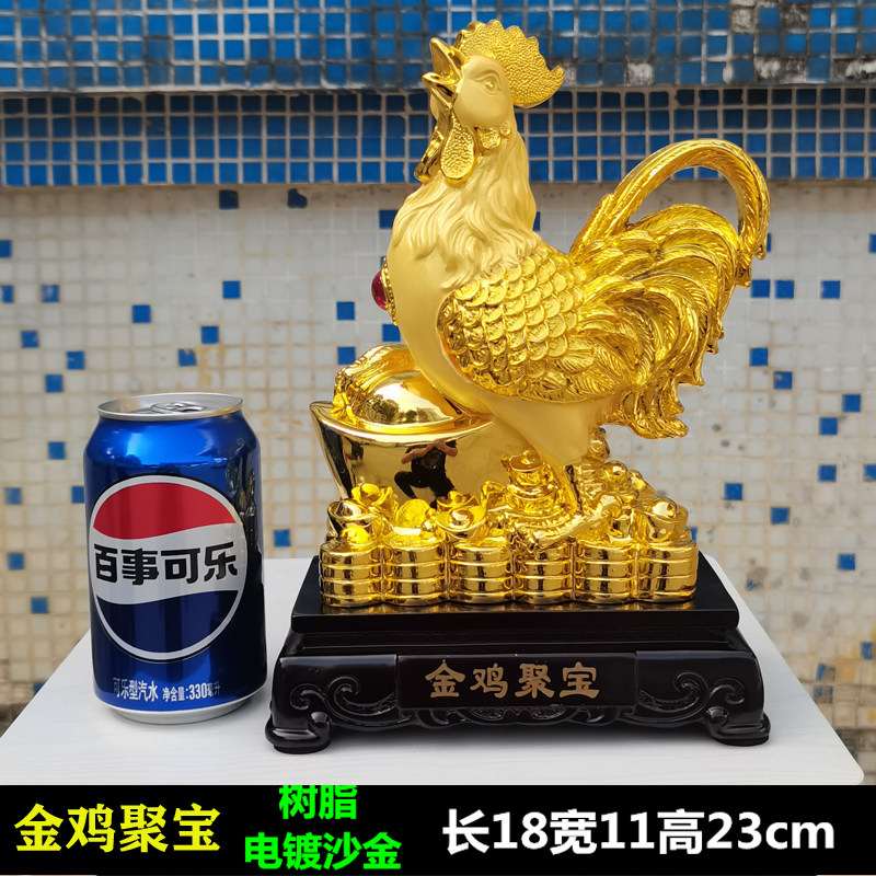 金鸡摆件纯铜大公鸡招财卧室工艺装饰摆件