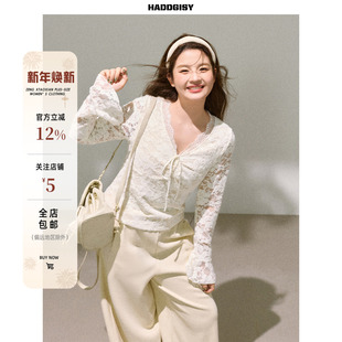 内搭上衣秋冬微胖定制2025新款 胖mm蕾丝显瘦长袖 女装 曾小咸大码