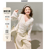 内搭上衣秋冬微胖定制2025新款 胖mm蕾丝显瘦长袖 女装 曾小咸大码