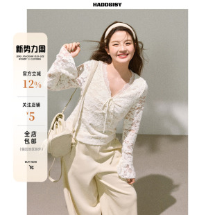 内搭上衣秋冬微胖定制2025新款 胖mm蕾丝显瘦长袖 女装 曾小咸大码