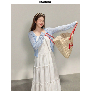 白色吊带连衣裙夏 曾小咸大码 一件8.8折满2件8折 女装