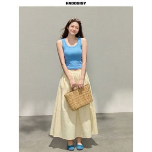 曾小咸大码 蓝色修身 一件8.8折满2件8折 背心吊带夏 女装