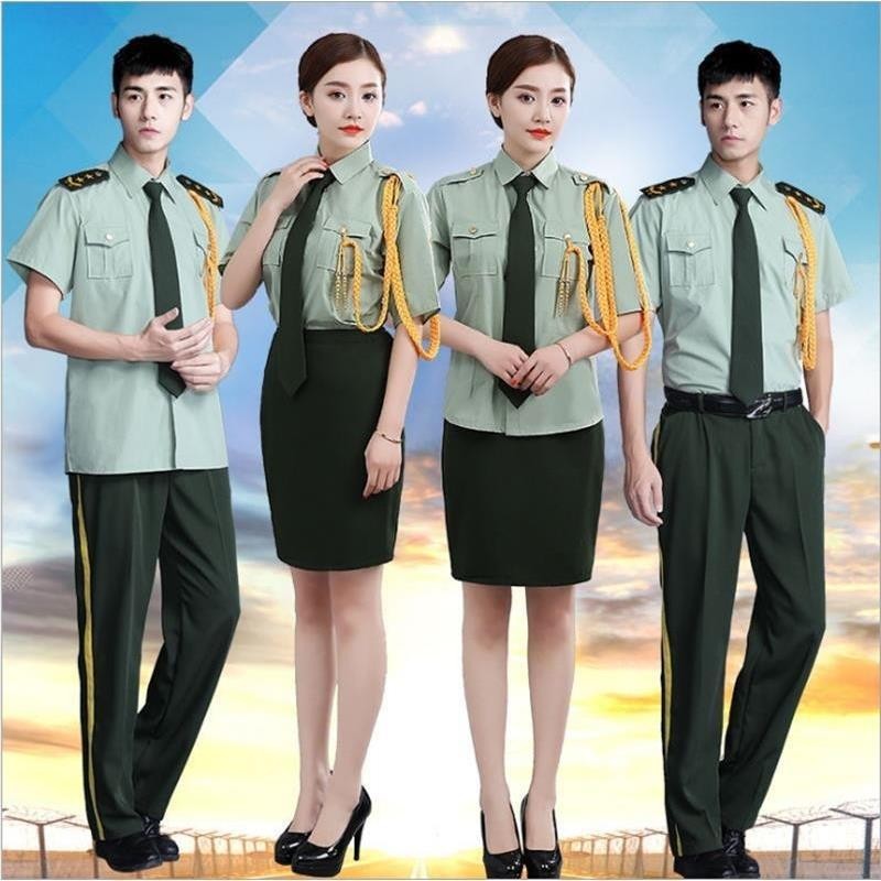 军乐队礼服衬衣夏文工团演出服鼓号队仪仗队升旗手鼓乐团服装男女