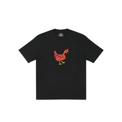 现货 Palace Clucking T-shirt 22SS卡通公鸡P头图案印花短袖T恤