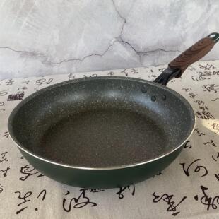 外贸26cm麦饭石不粘锅牛排平底锅烙饼煎饼家用电磁炉燃气灶适用